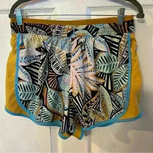 Tek Gear Floral Tropical Jungle Print Athletic Shorts Size Large